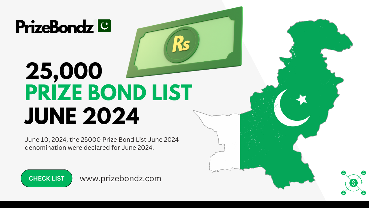 25000 Prize Bond List June 2024