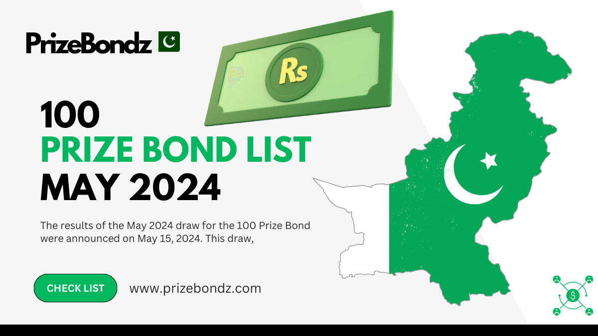 100 Prize Bond List May 2024